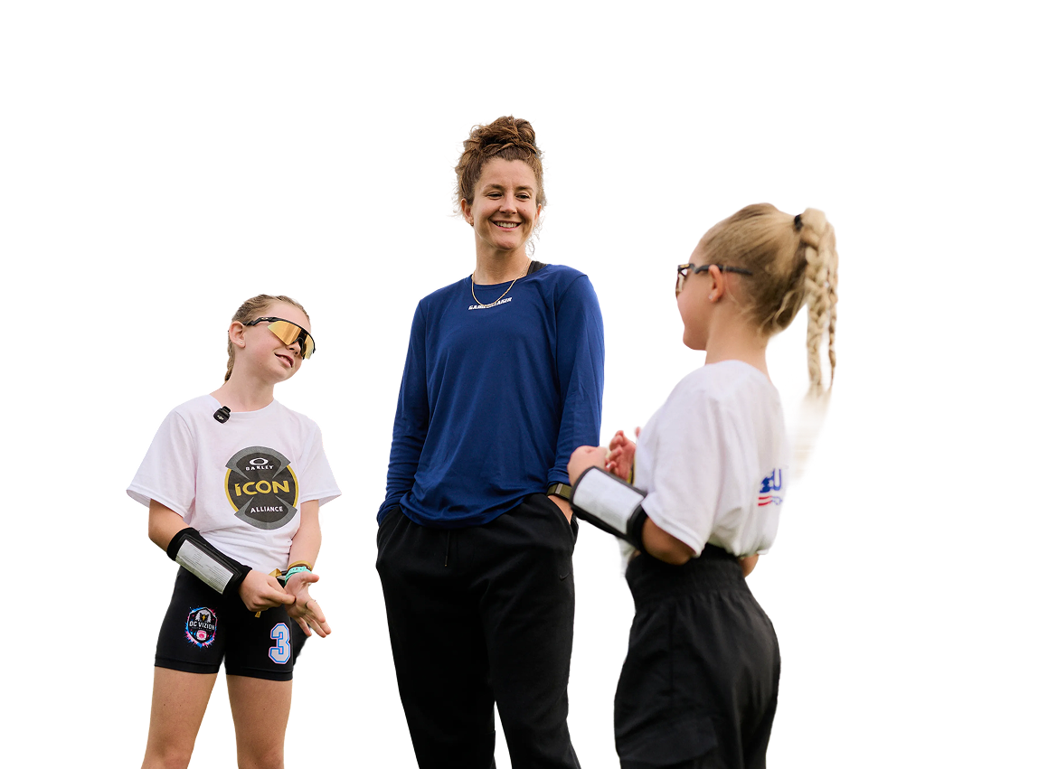 Brand partnership activation with youth flag football athletes